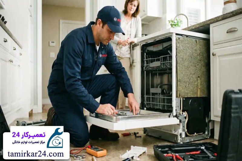 تعمیر ماشین ظرفشویی سامسونگ در نمایندگی تعمیرکار 24 